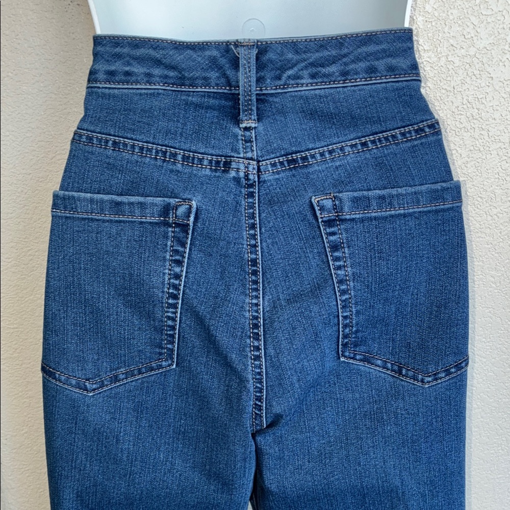 CHARTER CLUB Jeans Lexington Straight Leg High-Rise Women's Medium Wash. 10 - Picture 6 of 17